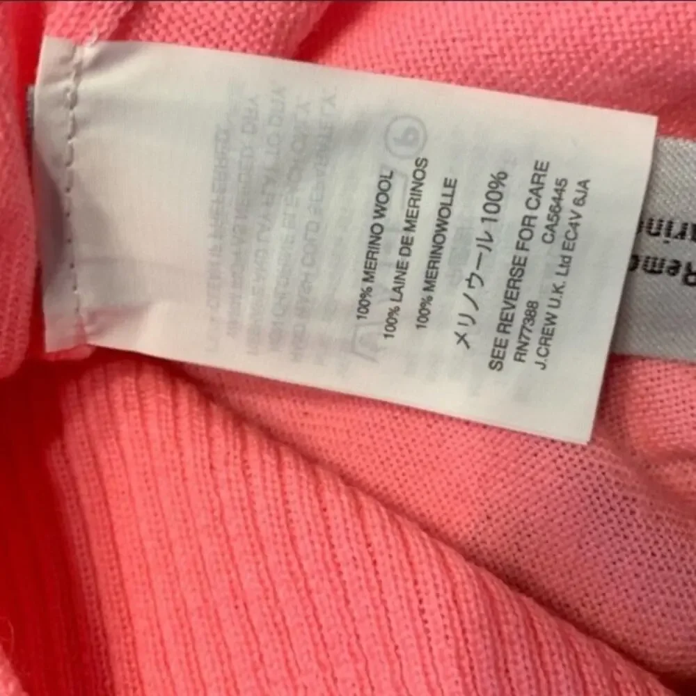 J. Crew merino wool with ruffle sleeve sweater